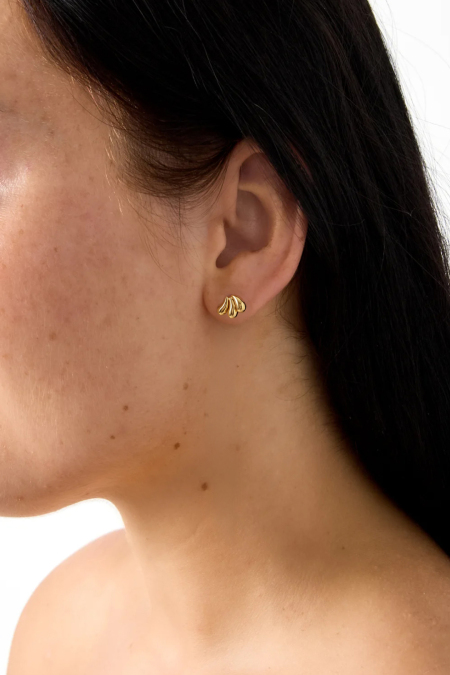 Pendientes de botón de acero inoxidable con forma irregular, sencillos, de la serie Daily Simple, joyería para mujer. 2