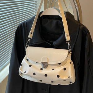Office Style Metal Hardware Polka Dots Pu Women's Shoulder Bags h5 Picture4