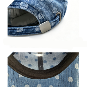 Simple Series Retro Polka Dots Cotton Baseball Cap h5 Picture4