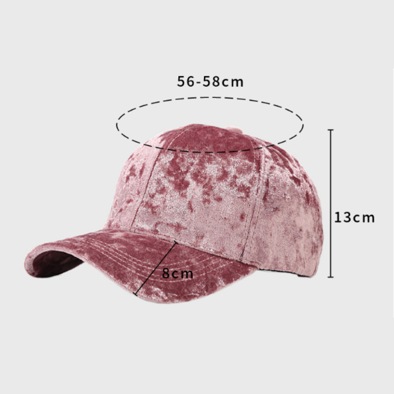 Simple Series Retro Solid Color Velvet Baseball Cap h5Picture4