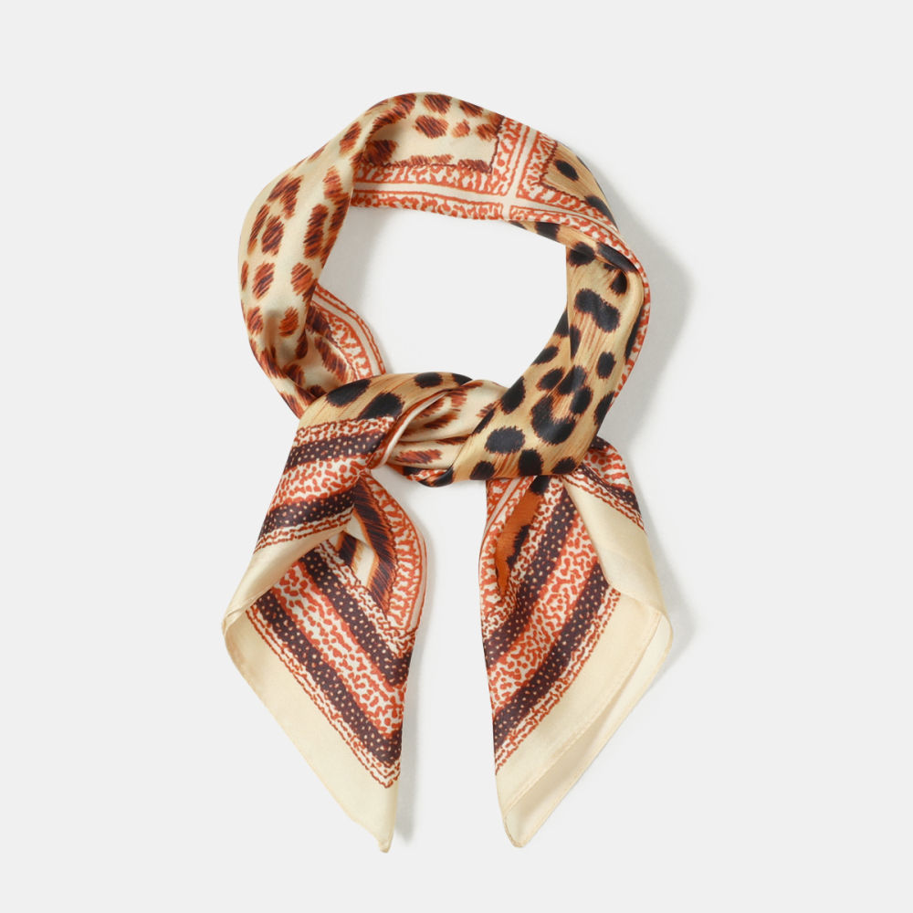 Retro Leopard Print Polyester Women's Bandana h5Picture3