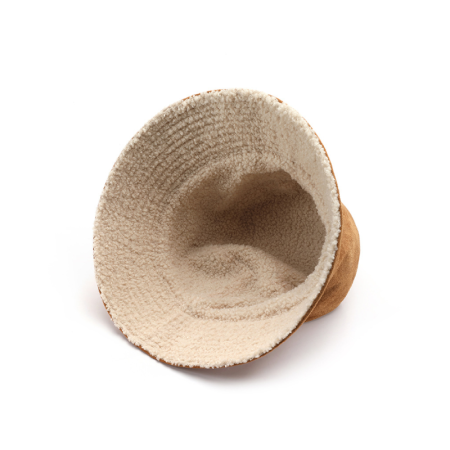 Einfache Serie – Alltags-Bucket-Hüte aus Wildleder in Unifarben mit Patchwork-Muster 2