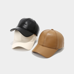 Simple Series Daily Solid Color Pu Unisex Baseball Cap h5 Picture2