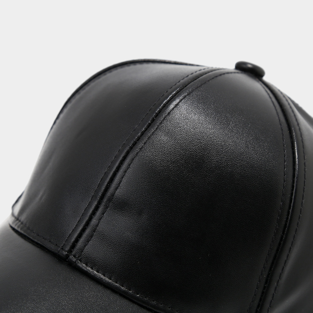 Simple Series Daily Solid Color Pu Unisex Baseball Cap h5Picture4