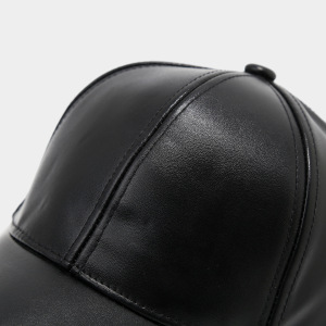 Simple Series Daily Solid Color Pu Unisex Baseball Cap h5 Picture4