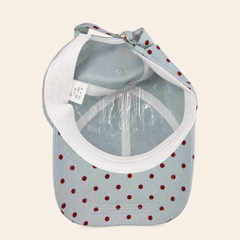 Simple Series Daily Polka Dots Cotton Baseball Cap h5Picture4