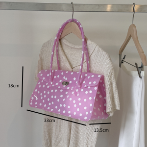 Casual Style Pvc / Transparent Solid Color Polka Dots Mixed Color Pvc Women's Square Bag h5 Picture5