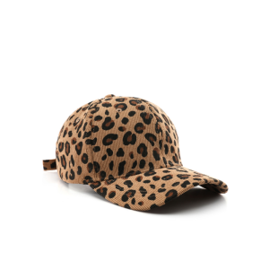 Simple Series Retro-Baseballkappe Aus Cord Mit Leopardenmuster, Unisex h5 