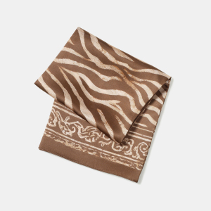 Zebra Pattern Print Polyester Women's Bandana h5 Picture4