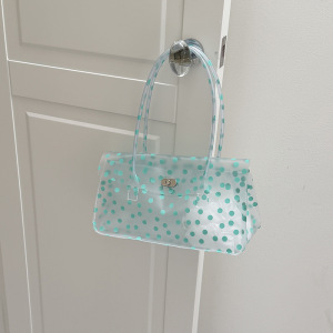 Casual Style Pvc / Transparent Solid Color Polka Dots Mixed Color Pvc Women's Square Bag h5 Picture2