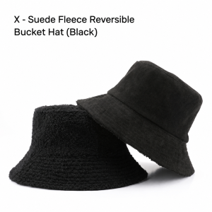 Einfache Serie – Alltags-Bucket-Hüte Aus Wildleder In Unifarben Mit Patchwork-Muster h5 