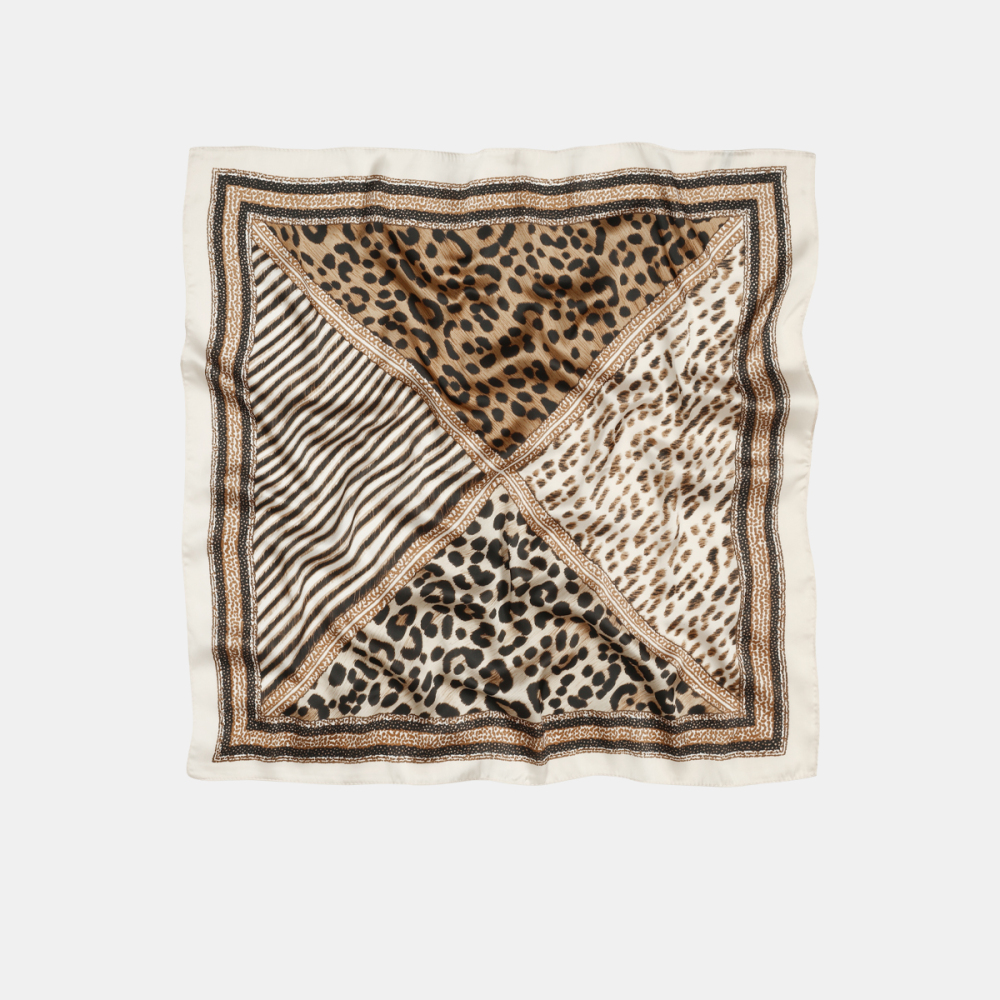 Retro Leopard Print Polyester Women's Bandana h5Picture2