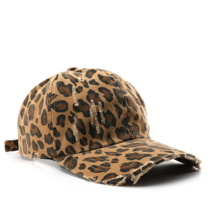 Simple Series Retro Leopard Print Cotton Baseball Cap h5
