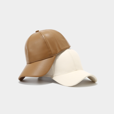 Simple Series Daily Solid Color PU Unisex Baseballkappe