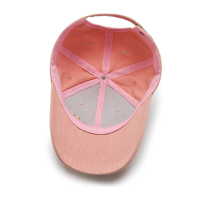 Simple Series Daily Solid Color Smiling Face Cotton Baseball Cap h5Picture6