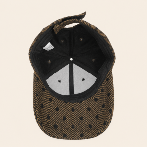 Simple Series Retro Baseballkappe Für Damen Aus Baumwolle, Einfarbig, Mit Polka-Dots h5 Bild4