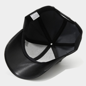 Simple Series Daily Solid Color Pu Unisex Baseball Cap h5 Picture5