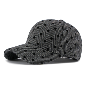 Simple Series Retro Baseballkappe Für Damen Aus Baumwolle, Einfarbig, Mit Polka-Dots h5 