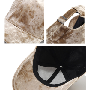 Simple Series Retro Solid Color Velvet Baseball Cap h5 Picture3