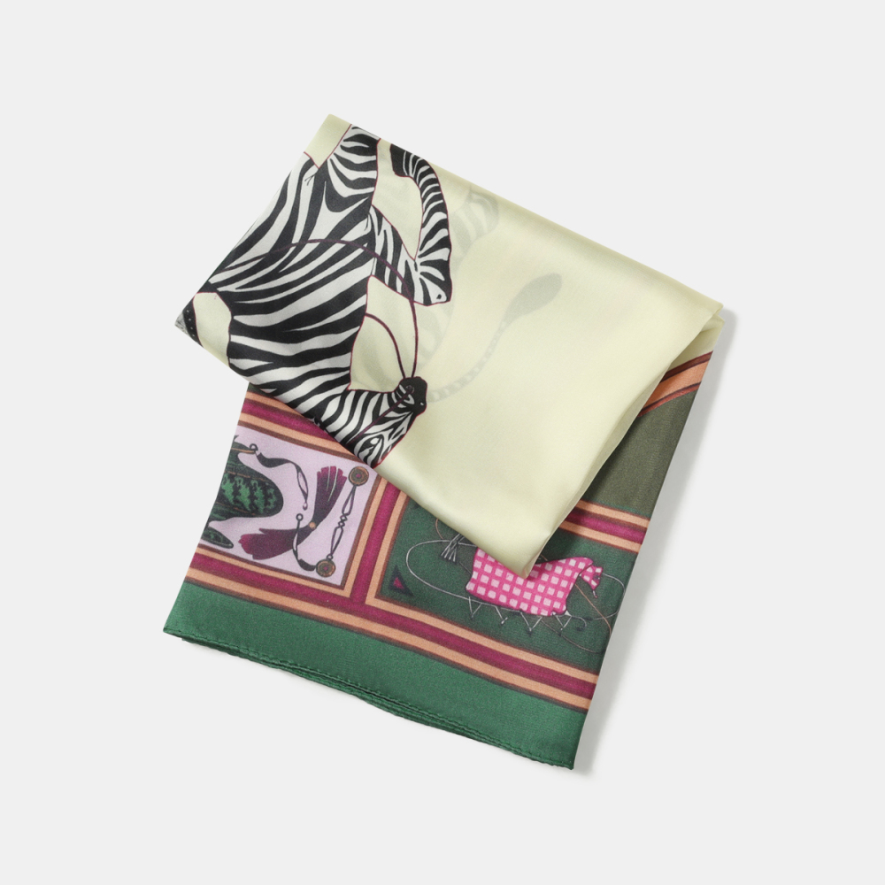 Vintage Zebra Print Polyester Women's Bandana Picture4