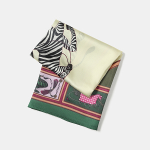 Vintage Zebra Print Polyester Women's Bandana h5 Picture4