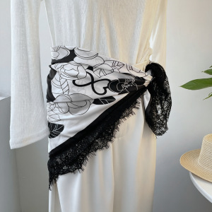 Elegant Flower Polka Dots Lace Polyester Women's Bandana h5 Picture2