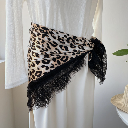 Elegant Flower Polka Dots Lace Polyester Women's Bandana