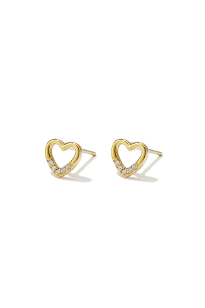 Roestvrijstalen Oorknopjes Met Hartjesmotief, Eenvoudige Dagelijkse Sieraden Uit De Simple Series Voor Dames. h5 