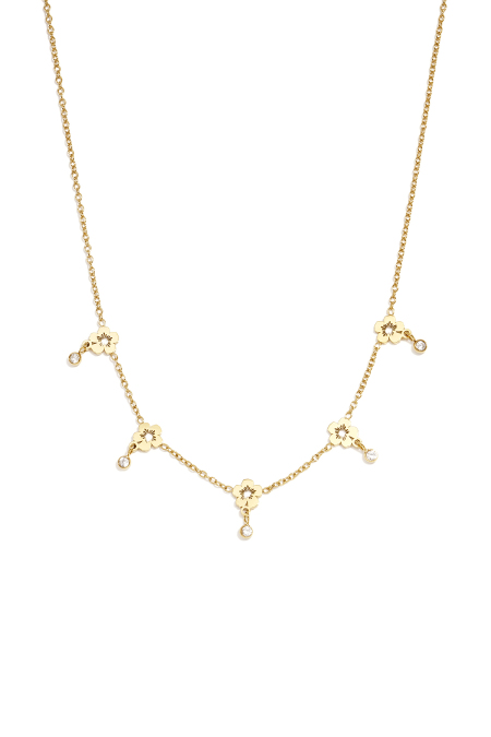 Collane Con Pendente In Acciaio Inossidabile, Modello Flower Simple, Serie Daily Simple, Gioielli Da Donna
