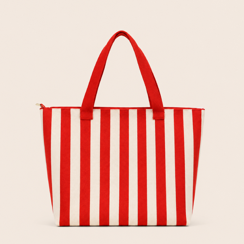 Casual Style Woven Stripe Mixed Color Polyester Women's Square Shoulder Bags Picture2