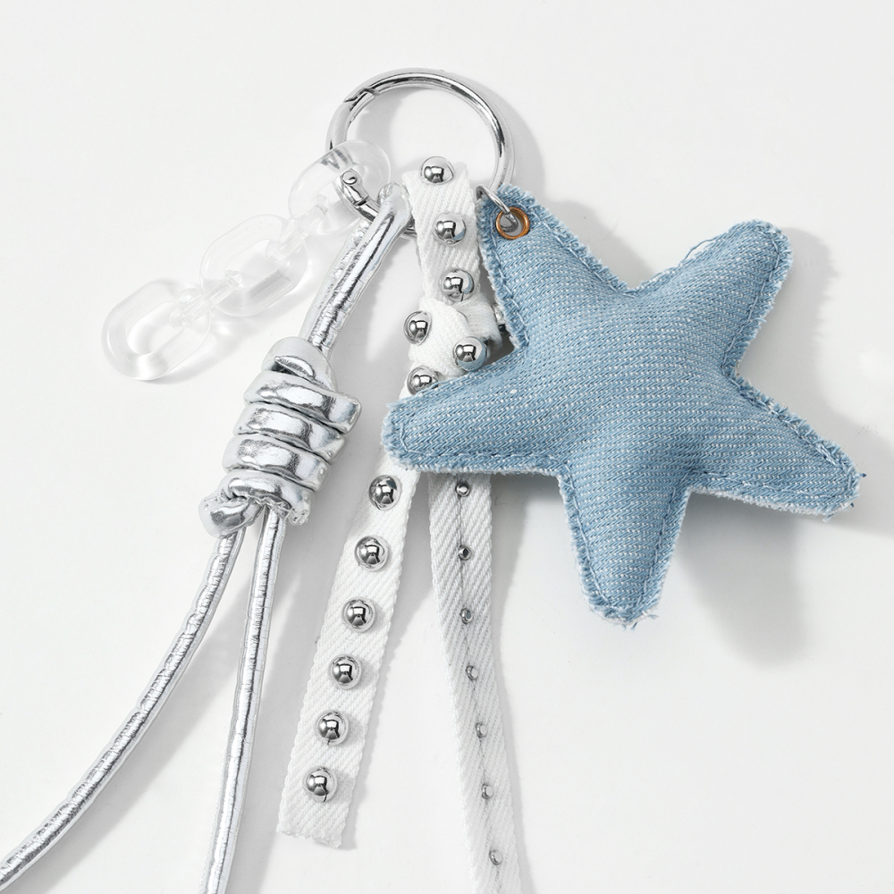 Simple Series Daily Heart Patchwork Star Alloy Bag Charms Picture6