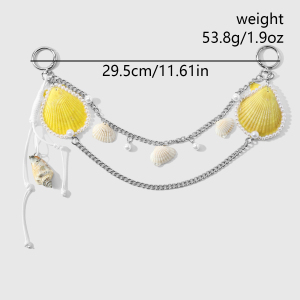 Simple Series Daily Beads Shell Alloy Bag Charms h5 Picture2
