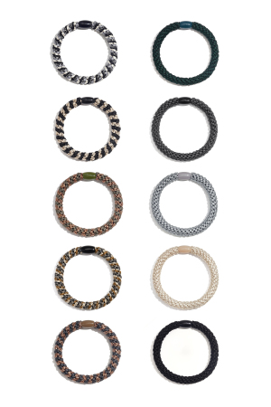 Hair Tie Bracelets Multi Polyester h5 Picture2