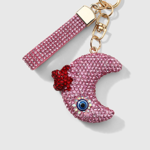 Luxurious Series Daily Devil's Eye Star Moon Alloy Rhinestone Keychain h5 Picture6