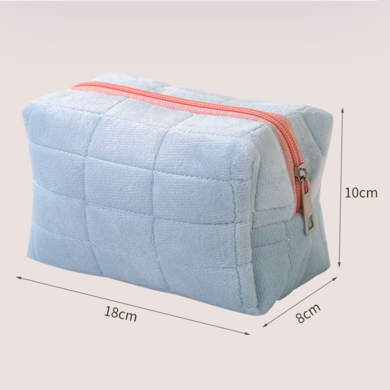 Simple Series Daily Solid Color Polyester Makeup Bags h5Picture4