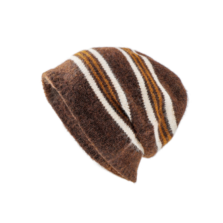 Simple Series Daily Stripe Wool Polyester Blend Beanie
