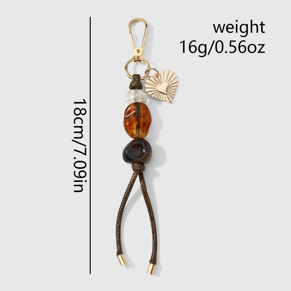Simple Series Daily Irregular Shape Heart Alloy Bag Charms h5Picture2