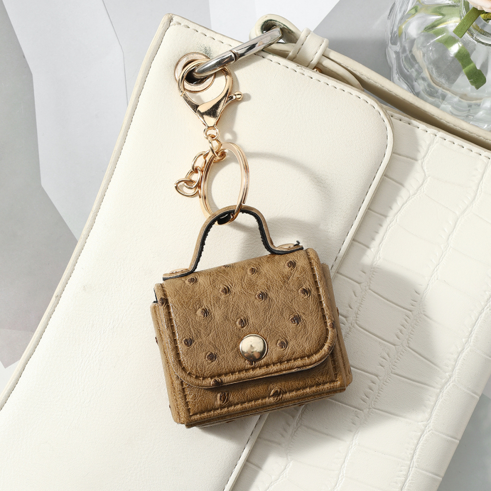 Simple Series Daily Solid Color Alloy Bag Charms Earphone Case Picture5