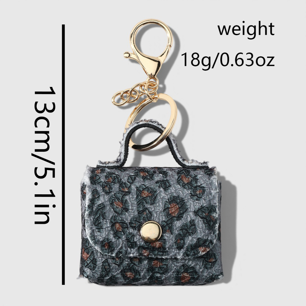 Simple Series Daily Leopard Print Animal Print Alloy Bag Charms Earphone Case Picture2