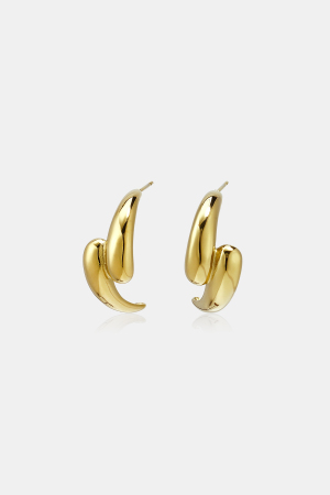 Stainless Steel Hoop Earrings Irregular Shape Simple Daily Simple Series Women's Jewelry h5 