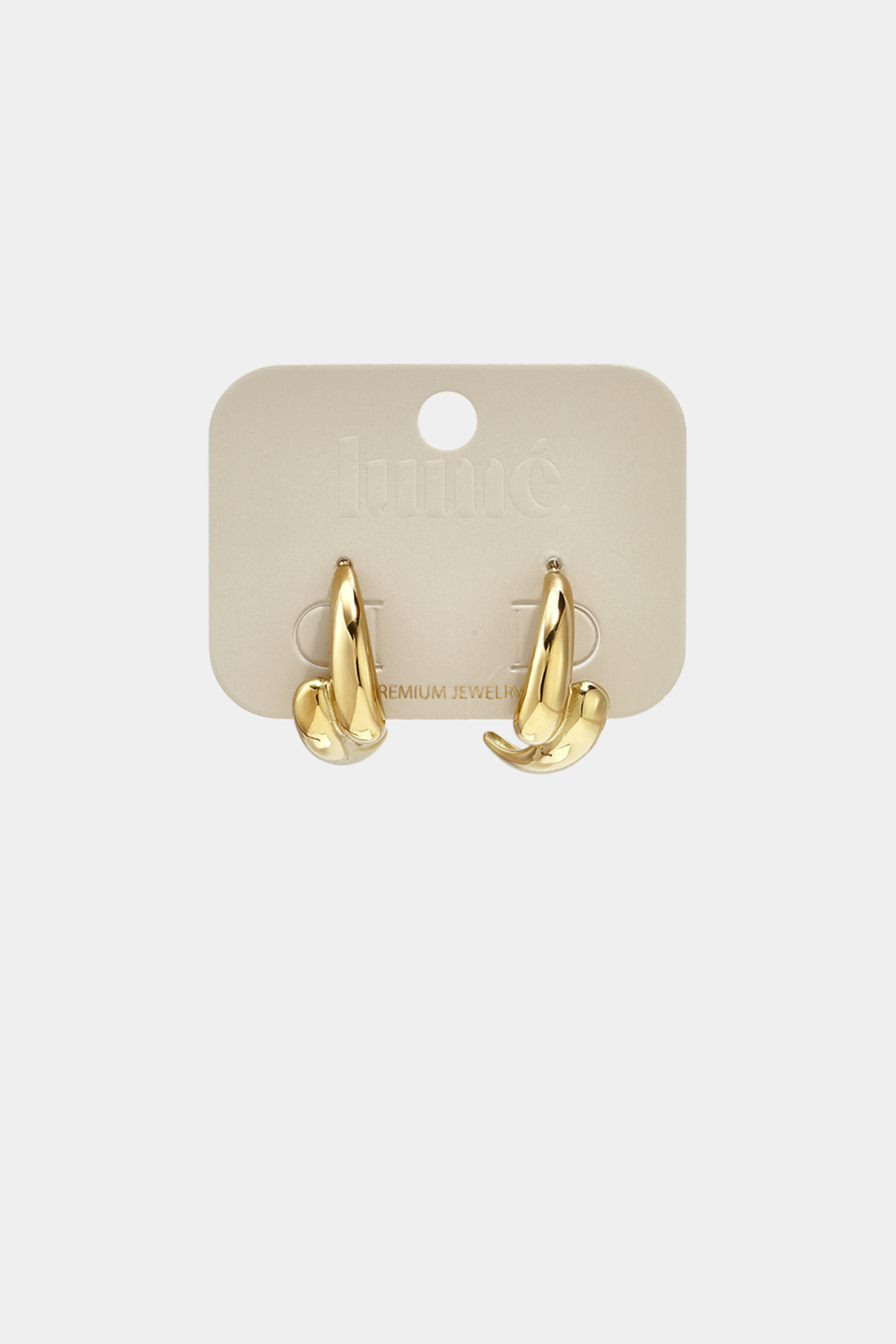 Stainless Steel Hoop Earrings Irregular Shape Simple Daily Simple Series Women's Jewelry Picture3