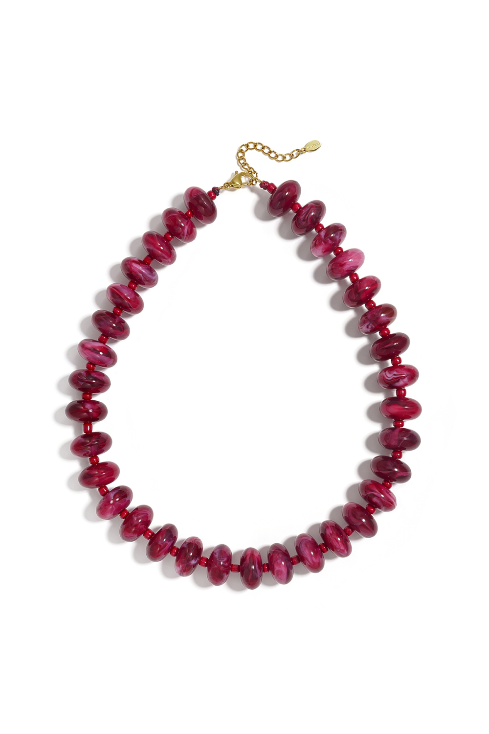 Acrylic Beaded Necklaces Gradient Color Simple Daily Simple Series Women's Jewelry