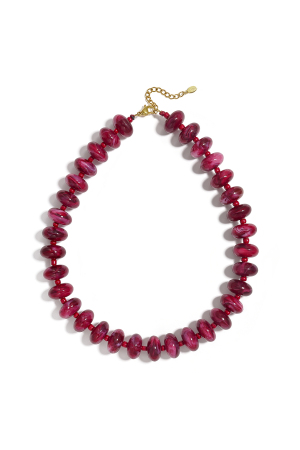 Acrylic Beaded Necklaces Gradient Color Simple Daily Simple Series Women's Jewelry h5