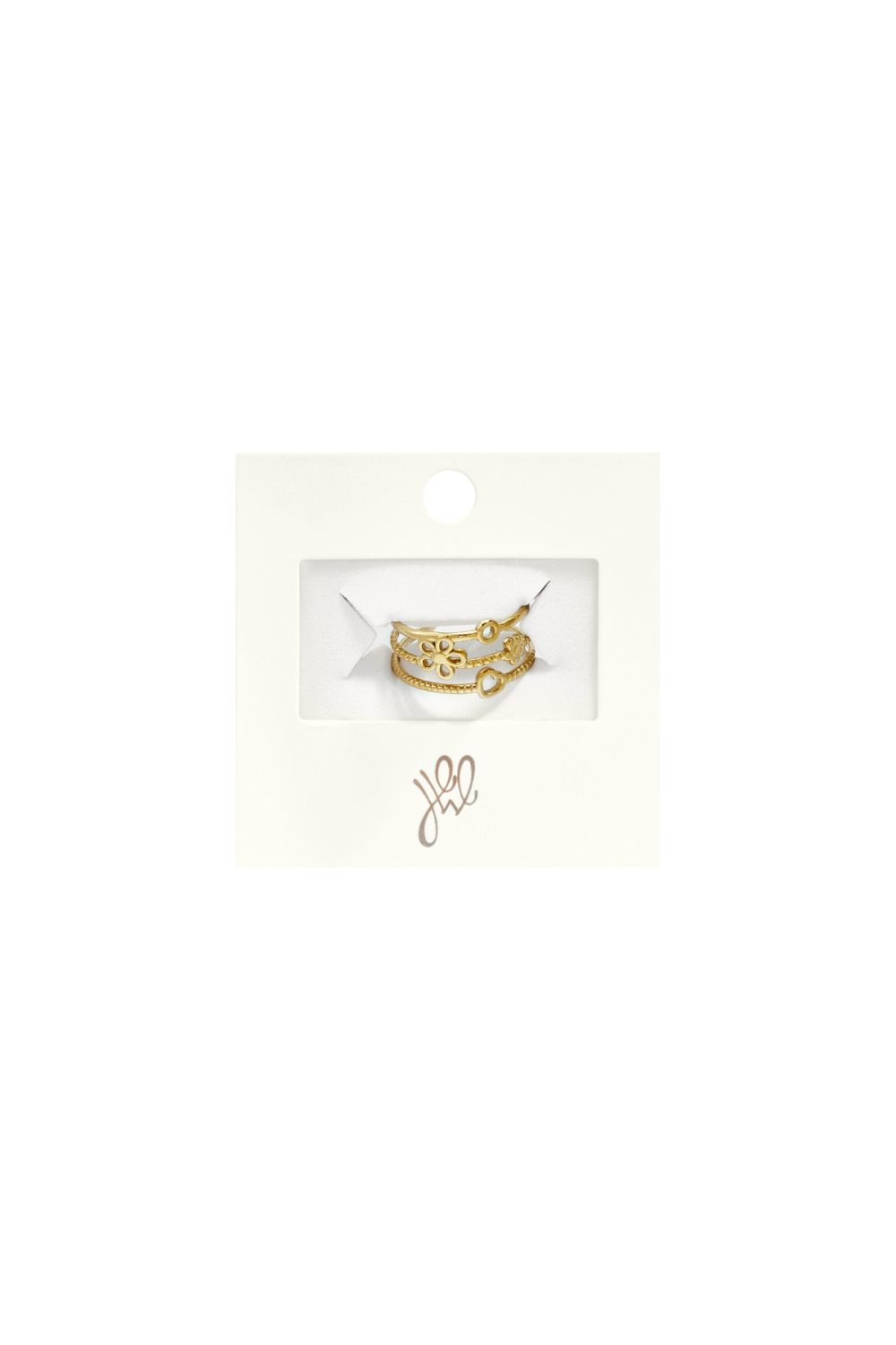 Stainless Steel Minimalist Rings Flower Daily Simple Series Women's Jewelry h5Picture3