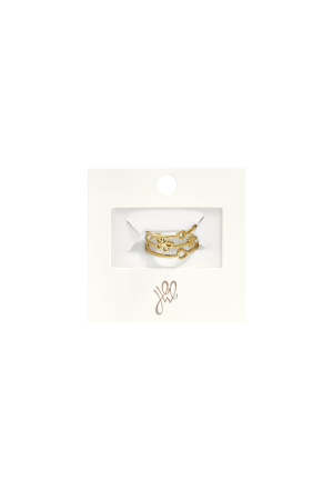 Stainless Steel Minimalist Rings Flower Daily Simple Series Women's Jewelry h5 Picture3