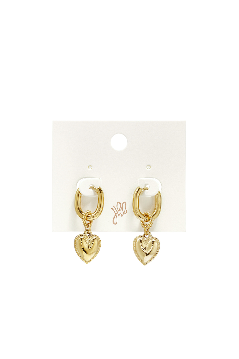 Stainless Steel Drop Earrings Heart Simple Simple Series Women's Jewelry Picture3