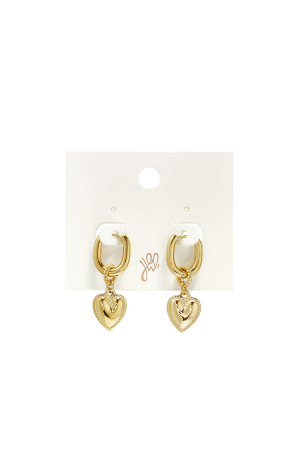 Stainless Steel Drop Earrings Heart Simple Simple Series Women's Jewelry h5 Picture3