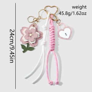 Simple Series Daily Flower Heart Note/Instrument Alloy Bag Charms h5 Picture2
