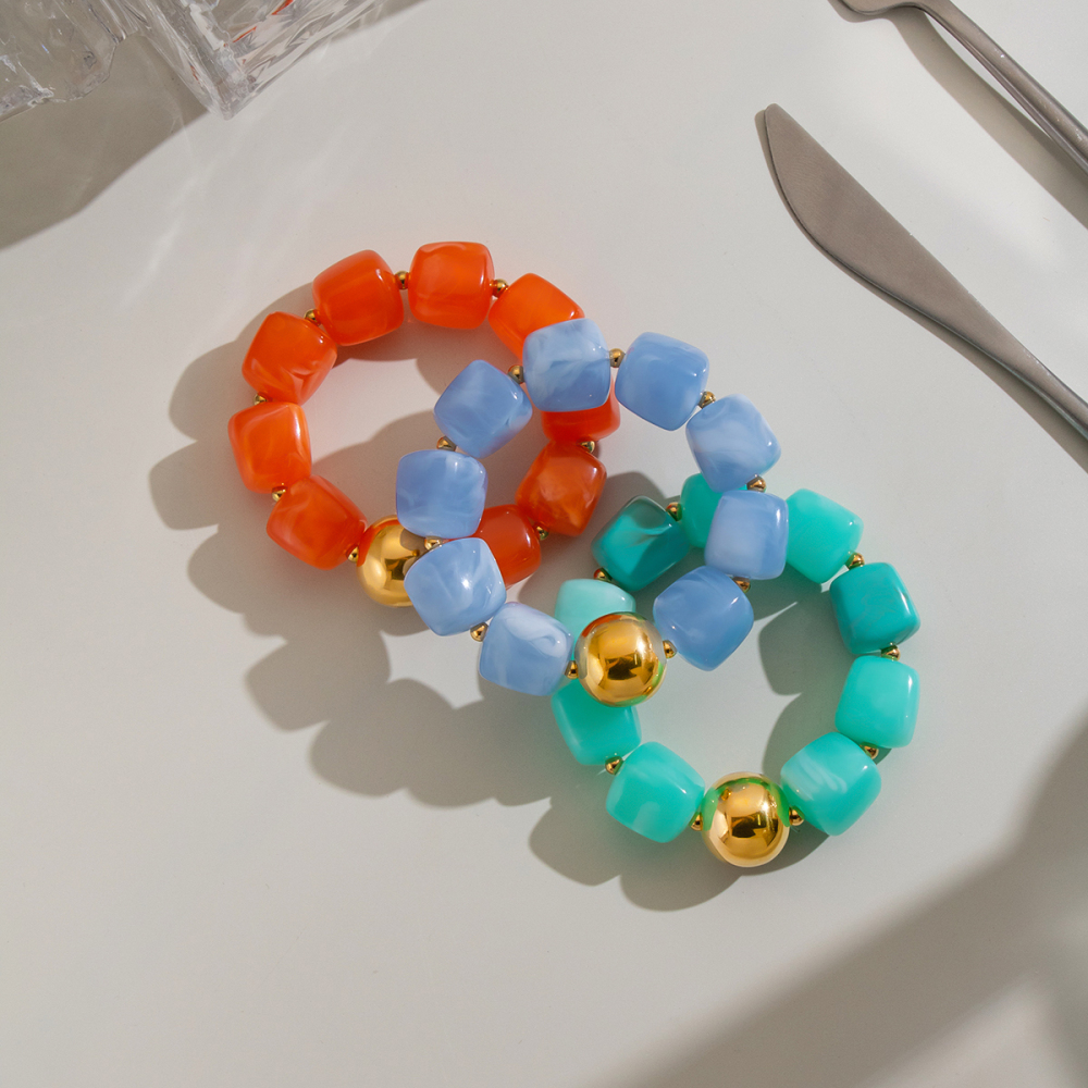 Beads Resin & Stainless Steel Women's Beaded Necklaces Picture7