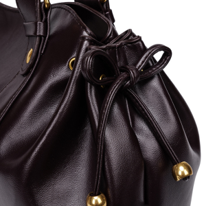 Casual Style Metal Hardware Bow Detail Bow Knot Solid Color Premium Quality Pu Women's East-West Bag Handbags h5 Picture3